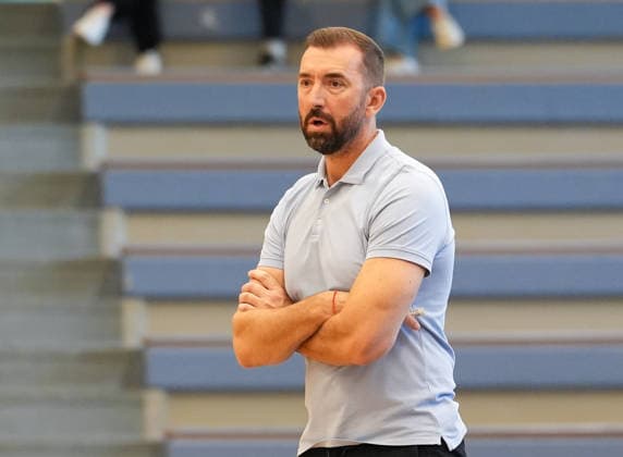 Zoran Kukic, RheinStars Cologne, Head Coach (GER), ETB Miners Essen vs. RheinStars Cologne, Barmer 2 Basketball Bundesliga, ProA, Matchday 3, 2026–27 Season, Sporthalle am Hallo, Essen, October 4, 2026 ETB Miners Essen vs. RheinStars Cologne, ProA, Matchday 3, 2026–27 Season, October 4, 2026 Essen Copyright: xEibner-Pressefoto ScottxColemanx EP_SCN