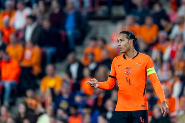 EINDHOVEN, Netherlands: Defender Virgil van Dijk during the UEFA Nations League match between the Netherlands and Serbia at Philips Stadion on October 4, 2026, in Eindhoven, Netherlands. Photo by DeFodi Images