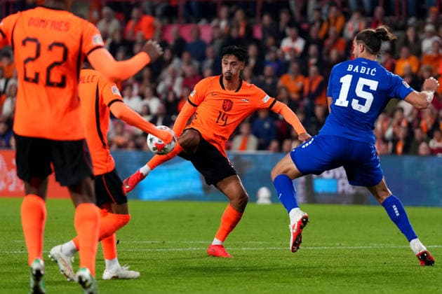 UEFA Nations League: The Netherlands v Serbia Eindhoven - Tijjani Reijnders of The Netherlands in action during the league phase matchday 4 competition round of the 2026 2027 UEFA Nations League season. The match is set between The Netherlands and Serbia at Philips Stadion on 4 October 2026 in Eindhoven, Netherlands. (Hero Images Yannick Verhoeven) Copyright: xYannickxVerhoevenx