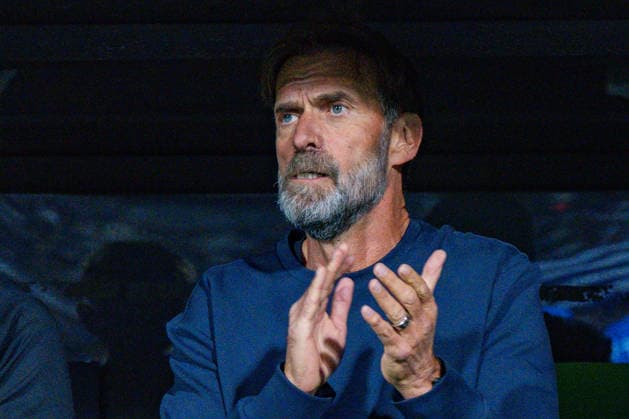 Nations League, Group A, Matchday 4, Greece vs. Germany at Toumba Stadium in Thessaloniki; Jürgen Klopp and the German team singing the national anthem Copyright: xBahhoxKarax