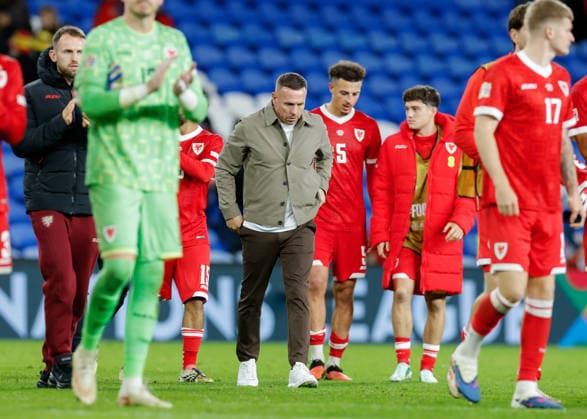 Cardiff, Wales, 4th October 2026. Craig Bellamy head coach of Wales reacts following the Wales vs Denmark UEFA Nations League match at the Cardiff City Stadium, Cardiff. Picture credit should read: Cody Froggatt Sportimage EDITORIAL USE ONLY. No use with unauthorised audio, video, data, fixture lists, club league logos or live services. Online in-match use limited to 120 images, no video emulation. No use in betting, games or single club league player publications. SPI_044_CF_WALES_V_DENMARK SPI-5051-0044