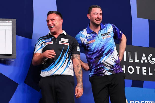 2026 BOYLE Sports World Grand Prix Wales Gerwyn Price and England s Luke Humphries laugh together after the 2026 Boyle Sports World Grand Prix Final at Mattioli Arena, Leicester, United Kingdom on 4 October 2026 Credit: Ryan Crockett Every Second Media Editorial use only. All images are copyright Every Second Media Limited. No images may be reproduced without prior permission. Copyright: xIMAGO EveryxSecondxMediax ESM-2198-0076 RyanxCrockettx xEveryxSecondxMediax