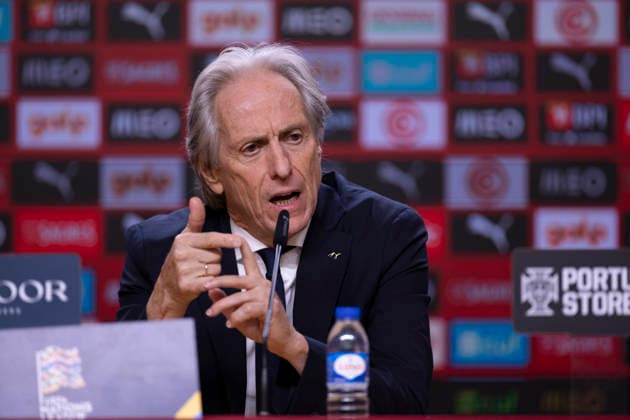 October 4, 2026, Porto, Porto, Portugal: PORTO, 04 OCTOBER - Jorge Jesus head coach of Portugal national team, Nationalteam is seen on the press conference, PK, Pressekonferenz after the game during the Portugal x Norway match for the UEFA Nations League 2026 at Estadio do Dragao on October 04, 2026 Porto Portugal - ZUMAl192 20261004_zsp_l192_007 Copyright: xMiguelxLemosx