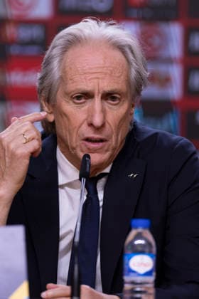 October 4, 2026, Porto, Porto, Portugal: PORTO, 04 OCTOBER - Jorge Jesus head coach of Portugal national team, Nationalteam is seen on the press conference, PK, Pressekonferenz after the game during the Portugal x Norway match for the UEFA Nations League 2026 at Estadio do Dragao on October 04, 2026 Porto Portugal - ZUMAl192 20261004_zsp_l192_018 Copyright: xMiguelxLemosx