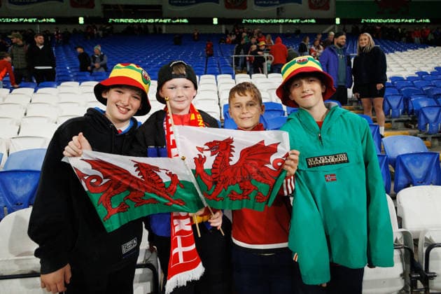 RECORD DATE NOT STATED 4th October 2026; Cardiff City Stadium, Cardiff, Wales; UEFA Nations League Football, Wales versus Denmark; young Welsh fans postgame AmandaxMcMaster