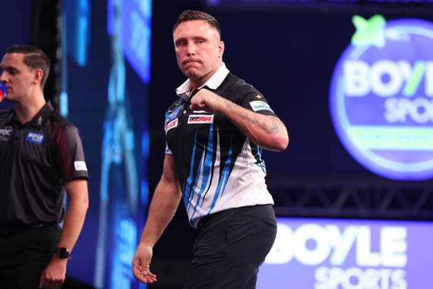 2026 BOYLE Sports World Grand Prix Wales Gerwyn Price reacts during the 2026 Boyle Sports World Grand Prix Final at Mattioli Arena, Leicester, United Kingdom on 4 October 2026 Credit: Ryan Crockett Every Second Media Editorial use only. All images are copyright Every Second Media Limited. No images may be reproduced without prior permission. Copyright: xIMAGO EveryxSecondxMediax ESM-2198-0080 RyanxCrockettx xEveryxSecondxMediax