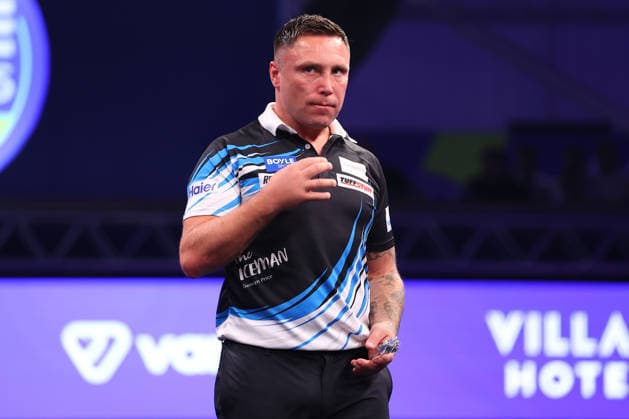 2026 BOYLE Sports World Grand Prix Wales Gerwyn Price reacts during the 2026 Boyle Sports World Grand Prix Final at Mattioli Arena, Leicester, United Kingdom on 4 October 2026 Credit: Ryan Crockett Every Second Media Editorial use only. All images are copyright Every Second Media Limited. No images may be reproduced without prior permission. Copyright: xIMAGO EveryxSecondxMediax ESM-2198-0081 RyanxCrockettx xEveryxSecondxMediax