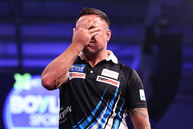 2026 BOYLE Sports World Grand Prix A dejected Wales Gerwyn Price during the 2026 Boyle Sports World Grand Prix Final at Mattioli Arena, Leicester, United Kingdom on 4 October 2026 Credit: Ryan Crockett Every Second Media Editorial use only. All images are copyright Every Second Media Limited. No images may be reproduced without prior permission. Copyright: xIMAGO EveryxSecondxMediax ESM-2198-0090 RyanxCrockettx xEveryxSecondxMediax