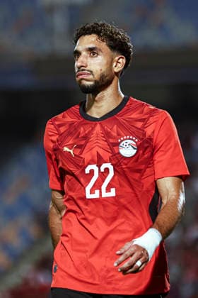 Cairo Egypt South Africa Match Egyptian forward Omar Marmoush looks on during a football match at Cairo International Stadium in Cairo, Egypt on October 4, 2026. The International Friendly, Länderspiel, Nationalmannschaft match serves as preparation for both national teams ahead of upcoming regional and continental football competitions. Cairo Cairo Egypt Copyright: xMostafaxElxShahatx