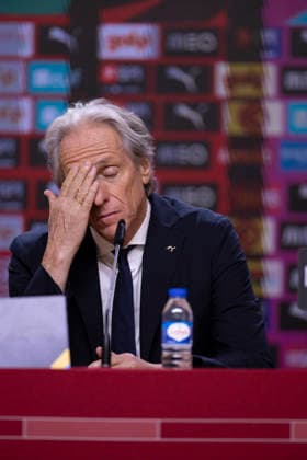 October 4, 2026, Porto, Porto, Portugal: PORTO, 04 OCTOBER - Jorge Jesus head coach of Portugal national team, Nationalteam is seen on the press conference, PK, Pressekonferenz after the game during the Portugal x Norway match for the UEFA Nations League 2026 at Estadio do Dragao on October 04, 2026 Porto Portugal - ZUMAl192 20261004_zsp_l192_047 Copyright: xMiguelxLemosx