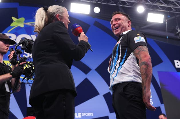 2026 BOYLE Sports World Grand Prix Wales Gerwyn Price is interviewed after the 2026 Boyle Sports World Grand Prix Final at Mattioli Arena, Leicester, United Kingdom on 4 October 2026 Credit: Ryan Crockett Every Second Media Editorial use only. All images are copyright Every Second Media Limited. No images may be reproduced without prior permission. Copyright: xIMAGO EveryxSecondxMediax ESM-2198-0111 RyanxCrockettx xEveryxSecondxMediax