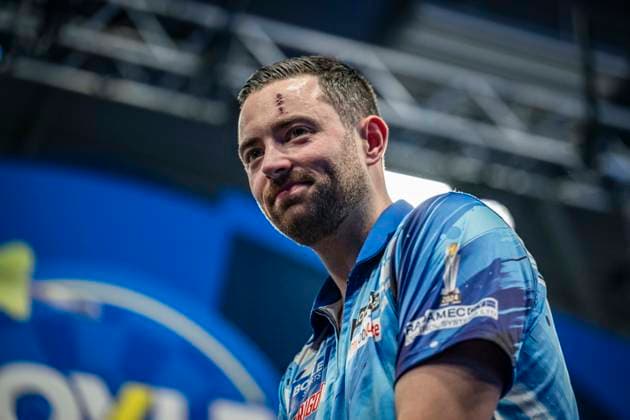 RECORD DATE NOT STATED 4th October 2026; Mattioli Arena, Leicester, England; PDC World Grand Prix Darts, World Grand Prix, Final Day; Luke Humphries celebrates winning the Boyle Sports World Grand Prix against Gerwyn Price GodfreyxPitt