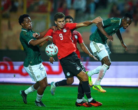 Egypt v South Africa - International Friendly, Länderspiel, Nationalmannschaft Hamza Abdel Karim during the international friendly match between Egypt and South Africa at Cairo International Stadium, Cairo, Egypt Cairo Cairo EGYPT Copyright: xMohamedxTageldinx