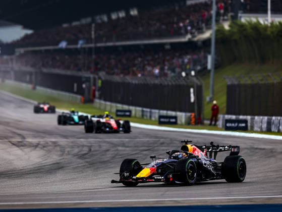 KUALA LUMPUR, MALAYSIA - OCTOBER 04: Max Verstappen of the Netherlands driving the (3) Oracle Red Bull Racing RB22 during the race of the FIA Formula 1 Grand Prix of Bahrain in Malaysia at the Sepang Circuit on October 04, 2026 in Kuala Lumpur, Malaysia. (Photo by Qian Jun SPP-Paddocker) Copyright: xQianxJun SPP-Paddockerx Sportspressphoto_SPR246485