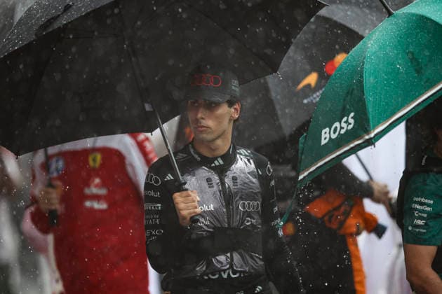 F1 - BAHRAIN GRAND PRIX IN MALAYSIA 2026 BORTOLETO Gabriel (bra), Audi F1 Team R26, portrait rain, pluie, during the 2026 Formula 1 Bahrain Grand Prix in Malaysia, 16th round of the 2026 Formula One World Championship, WM, Weltmeisterschaft from October 2 to 4, 2026 on the Sepang International Circuit, in Sepang, Malaysia - SepangMalaysia Copyright: xXavixBonillax