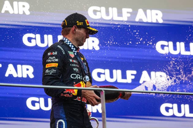 F1 - BAHRAIN GRAND PRIX IN MALAYSIA 2026 VERSTAPPEN Max (nld), Red Bull Racing Ford RB22, portrait podium during the 2026 Formula 1 Bahrain Grand Prix in Malaysia, 16th round of the 2026 Formula One World Championship, WM, Weltmeisterschaft from October 2 to 4, 2026 on the Sepang International Circuit, in Sepang, Malaysia - SepangMalaysia Copyright: xXavixBonillax