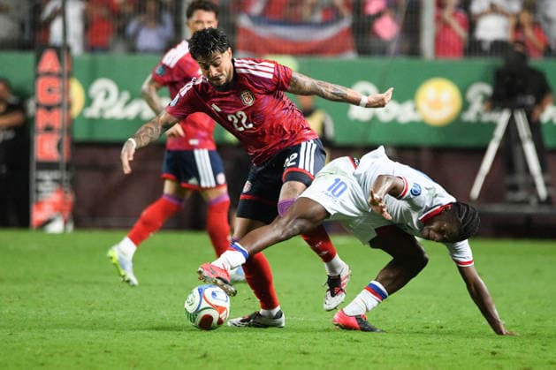 Costa Rica national team, Nationalteam against Haiti National Team. 2026 2027 Concacaf Nations League A match. Costa Rica National Team defender, Ronald Matarrita (22), in action during the match played between the National Teams of Costa Rica and Haiti. 2026 2027 Concacaf Nations League League A, Group A. 04.10.26. Ricardo Saprissa Stadium, Tibas, San Jose, Costa Rica. Photo Jose Campos PMEimages San Jose San Jose Costa Rica Copyright: xJosexCamposx xPMEimagesx