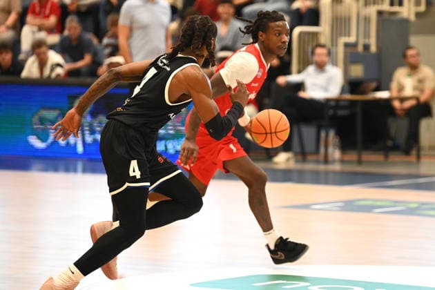 Antonio Williams, Matchday 3, BARMER 2 Basketball Bundesliga Pro A: ETB Miners vs. RheinStars Cologne, October 4, 2026; Antonio Williams, RheinStars Cologne, Matchday 3 of the BARMER 2 Basketball Bundesliga Pro A, ETB Miners vs. RheinStars Cologne, final score 86–91 at the Sporthalle am Hallo on October 4, 2026, in front of 946 spectators