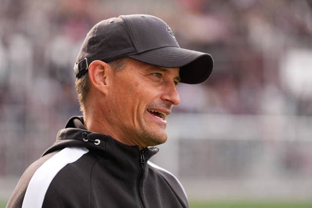 October 3, 2026, xydrx, Men s, Soccer, Friendly Match, FC St. Pauli vs. Borussia Mönchengladbach, 2026–2027 Season, Millerntor Stadium, Alexander Blessin, Head Coach of Borussia Mönchengladbach. DFB regulations prohibit any use of photographs as image sequences and or quasi-video. Copyright: HMBxMedia YannisxDreimann