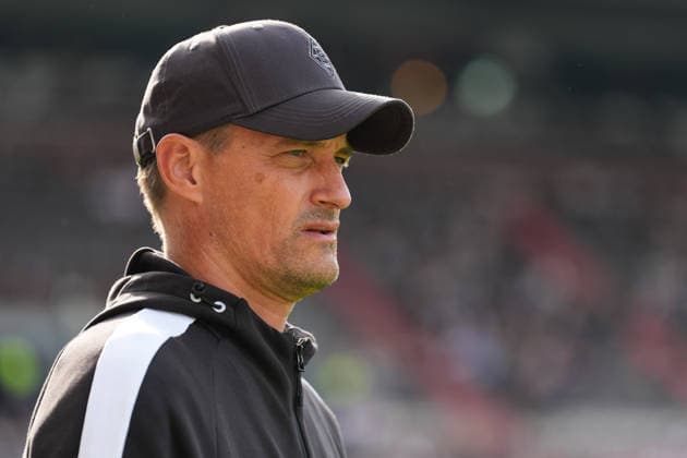 October 3, 2026, xydrx, Men s, Soccer, Friendly Match, FC St. Pauli vs. Borussia Mönchengladbach, 2026–2027 Season, Millerntor Stadium, Alexander Blessin, Head Coach of Borussia Mönchengladbach. DFB regulations prohibit any use of photographs as image sequences and or quasi-video. Copyright: HMBxMedia YannisxDreimann