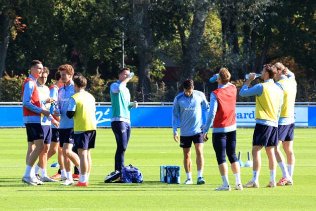 October 5, 2026, Germany, Soccer, 2. Bundesliga, 2026–2027 Season, Sportforum, Hertha BSC, Hertha player group training, Break 2nd Division DFB DFL regulations prohibit any use of photographs as image sequences and or quasi-video nordphoto GmbH Engler Berlin Sportforum Berlin Germany Copyright: xNordphotox xEnglerx