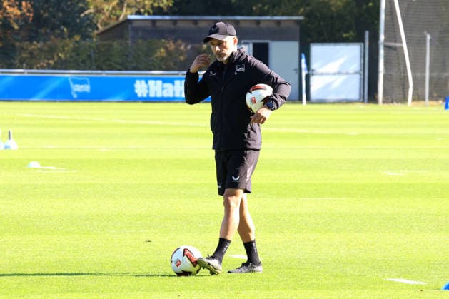 October 5, 2026, Germany, Soccer, 2. Bundesliga, 2026–2027 Season, Sportforum, Hertha BSC, Head Coach Stefan Leitl leading training at Hertha BSC Berlin, 2nd Division; DFB and DFL regulations prohibit any use of photographs as image sequences and or quasi-video. nordphoto GmbH, Engler, Berlin; Sportforum, Berlin, Germany Copyright: xNordphotox xEnglerx
