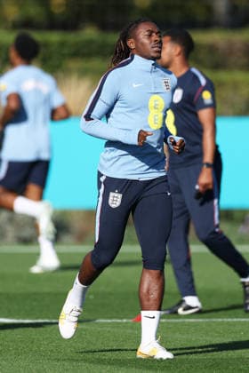 England MD-1 Training, Nations League Eberechi Eze of England during the England MD-1 training session ahead of the 2026 27 UEFA Nations League Group A3 match vs Czech Republic, Tottenham Hotspur Training Ground, Enfield, England on 5 October 2026 Credit: Tiego Grenho Every Second Media Editorial use only. All images are copyright Every Second Media Limited. No images may be reproduced without prior permission. Copyright: xIMAGO EveryxSecondxMediax ESM-2200-0013 TiegoxGrenhox xEveryxSecondxMediax
