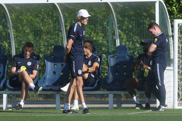 England MD-1 Training, Nations League Thomas Tuchel, Manager of England looks on during the England MD-1 training session ahead of the 2026 27 UEFA Nations League Group A3 match vs Czech Republic, Tottenham Hotspur Training Ground, Enfield, England on 5 October 2026 Credit: Tiego Grenho Every Second Media Editorial use only. All images are copyright Every Second Media Limited. No images may be reproduced without prior permission. Copyright: xIMAGO EveryxSecondxMediax ESM-2200-0020 TiegoxGrenhox xEveryxSecondxMediax
