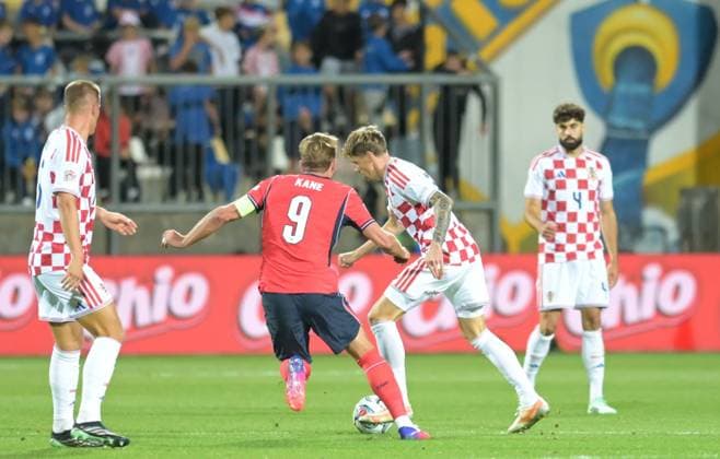 UEFA Nations League League A, Group C, Round 3, 2026–27, soccer match between Croatia and England, Dean Sculac Rujevica Stadium, Rijeka, Croatia, October 3, 2026: Kristijan Jakic of Croatia, number 18, in action during the UEFA Nations League League A, Group C, Round 3, 2026–27, soccer match between Croatia and England at Dean Sculac Rujevica Stadium in Rijeka, Croatia, October 3, 2026 Copyright: xBEAUTIFULxSPORTS Stanusicx