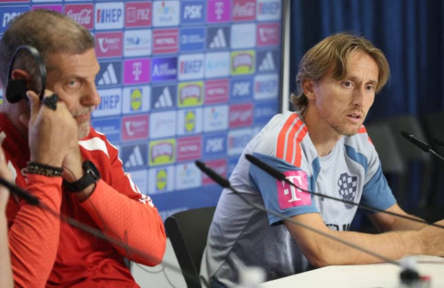 press conference, PK, Pressekonferenz of Croatia National Football Team Croatia s Luka Modric speaks during a press conference on October 5, 2026, in Split, Croatia, ahead of the UEFA Nations League match against Spain.  IvoxCagalj PIXSELL