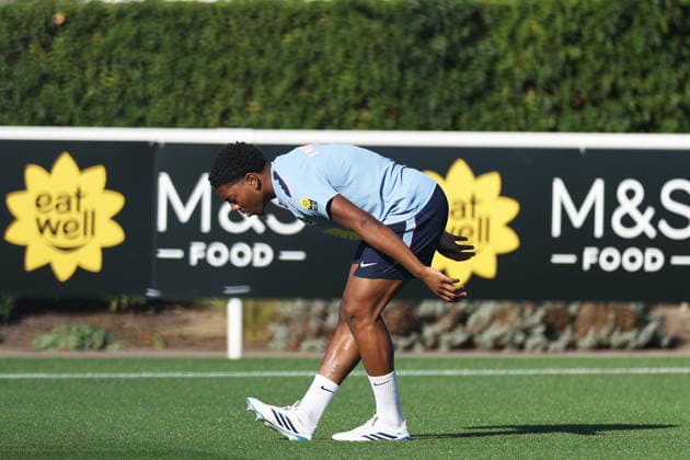 England MD-1 Training, Nations League Myles Lewis-Skelly of England during the England MD-1 training session ahead of the 2026 27 UEFA Nations League Group A3 match vs Czech Republic, Tottenham Hotspur Training Ground, Enfield, England on 5 October 2026 Credit: Tiego Grenho Every Second Media Editorial use only. All images are copyright Every Second Media Limited. No images may be reproduced without prior permission. Copyright: xIMAGO EveryxSecondxMediax ESM-2200-0051 TiegoxGrenhox xEveryxSecondxMediax
