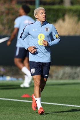 England MD-1 Training, Nations League Rico Lewis of England during the England MD-1 training session ahead of the 2026 27 UEFA Nations League Group A3 match vs Czech Republic, Tottenham Hotspur Training Ground, Enfield, England on 5 October 2026 Credit: Tiego Grenho Every Second Media Editorial use only. All images are copyright Every Second Media Limited. No images may be reproduced without prior permission. Copyright: xIMAGO EveryxSecondxMediax ESM-2200-0056 TiegoxGrenhox xEveryxSecondxMediax