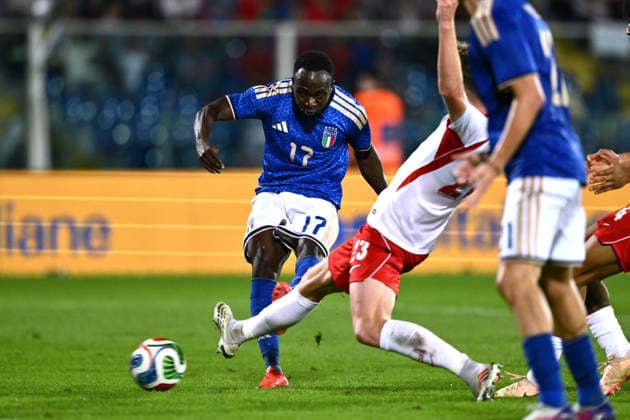 As Pescara 05 10 2026 - qualificazione Europeo 2027 U21, U 21 Italia-Polonia foto Antonello Sammarco Image nella foto: gol Seydou Fini