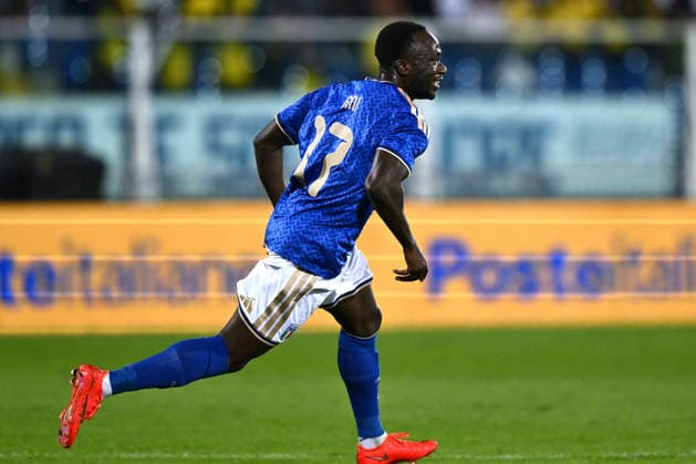 As Pescara 05 10 2026 - qualificazione Europeo 2027 U21, U 21 Italia-Polonia foto Antonello Sammarco Image nella foto: esultanza gol Seydou Fini