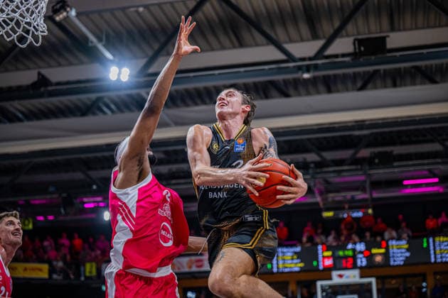 1 Basketball Bundesliga, easyCredit BBL, 2026–2027 Season, Men s Division, Regular Season, Matchday 4, October 5, 2026, RASTA Vechta vs. Basketball Löwen Braunschweig, Benjamin Schröder 2, Basketball Löwen Braunschweig in action, Vechta, RASTA Dome, Lower Saxony, Germany