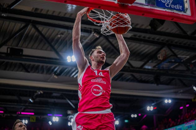 1 Basketball Bundesliga, easyCredit BBL, 2026–2027 Season, Men s Division, Regular Season, Matchday 4, October 5, 2026, RASTA Vechta vs. Basketball Löwen Braunschweig, Philipp Herkenhoff 14, RASTA Vechta dunk, Vechta RASTA Dome, Lower Saxony, Germany