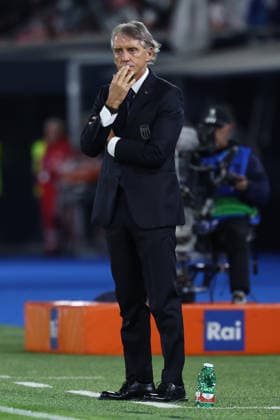 Roberto Mancini, head coach of Italy during the Nations League football match between Italy and Turkiye at Renato Dall Ara stadium in Bologna (Italy), October 05, 2026. CesarexPurini