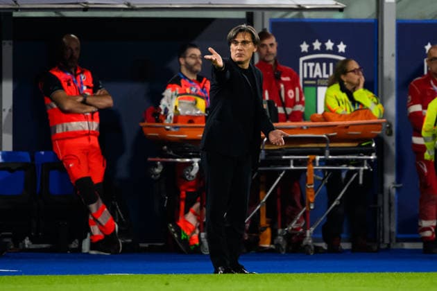 Vincenzo Montella, head coach of Turkiye, during the Nations League football match between Italy and Turkiye at Renato Dall Ara stadium in Bologna (Italy), October 5, 2026. AndreaxStaccioli
