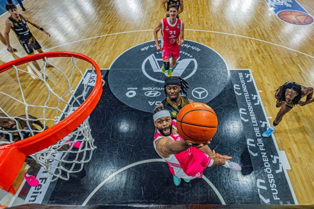 1st Basketball Bundesliga, easyCredit BBL, 2026–2027 Season, Men s Division, Regular Season, Matchday 4, October 5, 2026, RASTA Vechta vs. Basketball Löwen Braunschweig, Llyod Pandy 2, RASTA Vechta on a layup, Vechta RASTA Dome, Lower Saxony, Germany