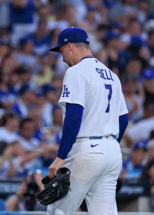 October 4, 2026, Los Angeles, California, USA: Starting pitcher, Blake Snell 7 of the Los Angeles Dodgers is removed by manager Dave Roberts in the fourth inning after throwing 90 pitches during NLDS Game 2 against the Atlanta Braves on Sunday, October 4, 2026, at Dodger Stadium in Los Angeles, California. The Dodgers lost to the Braves, 3Ã¢â‚¬2. JAVIER ROJAS PI Dodgers Vs. Braves NLDS - Game 2  - ZUMAp124 20261004_zaa_p124_093 Copyright: xJavierxRojasx