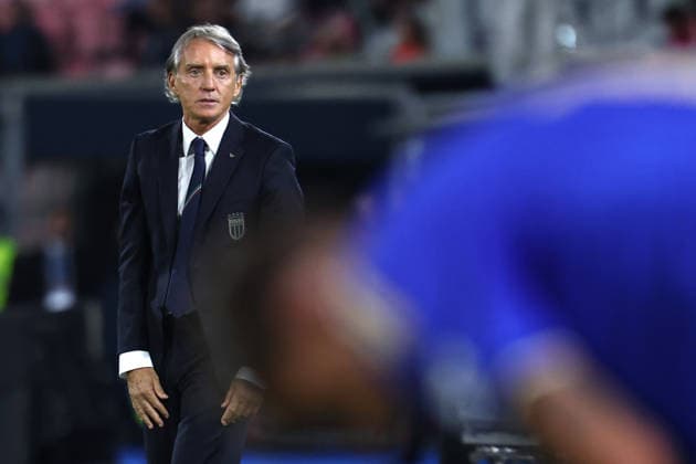 Roberto Mancini, head coach of Italy during the Nations League football match between Italy and Turkiye at Renato Dall Ara stadium in Bologna (Italy), October 05, 2026. CesarexPurini