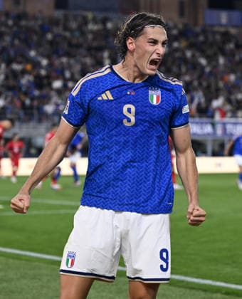 Db Bologna 05 10 2026 - Nations League Italia-Turchia foto Daniele Buffa Image nella foto: esultanza gol Pio Esposito i