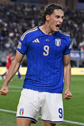 Db Bologna 05 10 2026 - Nations League Italia-Turchia foto Daniele Buffa Image nella foto: esultanza gol Pio Esposito i