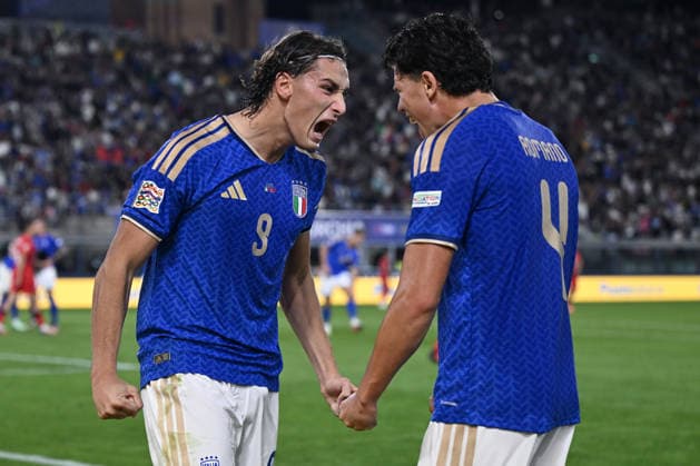 Db Bologna 05 10 2026 - Nations League Italia-Turchia foto Daniele Buffa Image nella foto: esultanza gol Pio Esposito