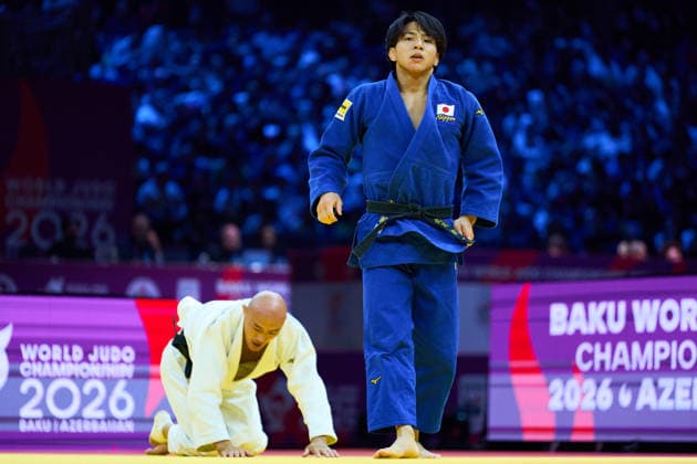 Takeshi Takeoka (JPN), OCTOBER 5, 2026 -Judo : World Judo Championships BAKU2026 Mens -66kg3rd place match at National Gymnastics Arena in Baku, Azerbaijan. Noxthirdxpartyxsales  aflo_353536761 KenxAsakurax