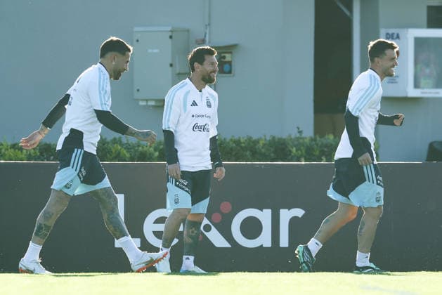 Argentina’s forward Lionel Messi takes part in a training session at the AFA (Argentine Football Association) training center in Ezeiza, Buenos Aires Province, on October 5, 2026, ahead of the upcoming friendly soccer matches against the Benin national team. Lionel Messi took part in the final training session of his professional career with the Argentine national team before his farewell match. Photo by Alejandro Pagni PHOTOxPHOTO Copyright: xAlejandroxPAGNIx