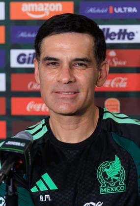 October 5, 2026, Los Angeles, California, USA: Head coach, Rafael Marquez of Mexico during a press conference, PK, Pressekonferenz on Monday, October 5, 2026 at BMO Stadium in Los Angeles, California in preparation for an International Friendly, Länderspiel, Nationalmannschaft match against Chile on Tuesday October 6, 2026 at the Los Angeles Memorial Coliseum. ARIANA RUIZ PI Los Angeles USA - ZUMAp124 20261005_zaa_p124_003 Copyright: xArianaxRuizx