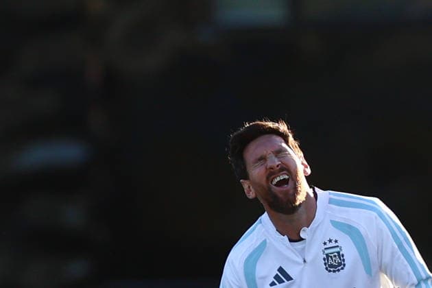 Argentina Training Session Argentina s Lionel Messi attends a training session at the Argentine Football Association (AFA) training complex in Ezeiza, on the outskirts of Buenos Aires, Argentina, on October 5, 2026, ahead of his final appearance for the national team, Nationalteam in a friendly against Benin. Buenos Aires Argentina  Copyright: xMatiasxBagliettox originalFilename:baglietto-notitle261005_np3o5.jpg