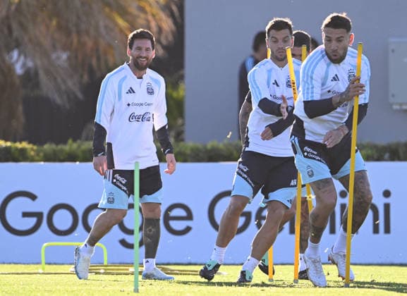 BUENOS AIRES, ARGENTINA - OCTOBER 5: Lionel Messi of Argentina national team, Nationalteam at Training Camp on October 5, 2026 in Buenos Aires, Argentina. Argentina will face Benin tomorrow in an International Friendly, Länderspiel, Nationalmannschaft match at the Estadio Monumental, marking Messi s final farewell appearance for the national team. Photo by SFSI Lionel Messi of Argentina national team last training Copyright: xx