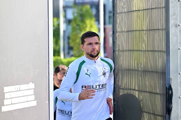 October 6, 2026, Mönchengladbach, Soccer, Men s, 2026–2027 Season, Borussia Mönchengladbach Training, Kevin Stoeger, Gladbach. DFL regulations prohibit any use of photographs as image sequences and or quasi-video footage at Borussia Park, North Rhine-Westphalia, Germany